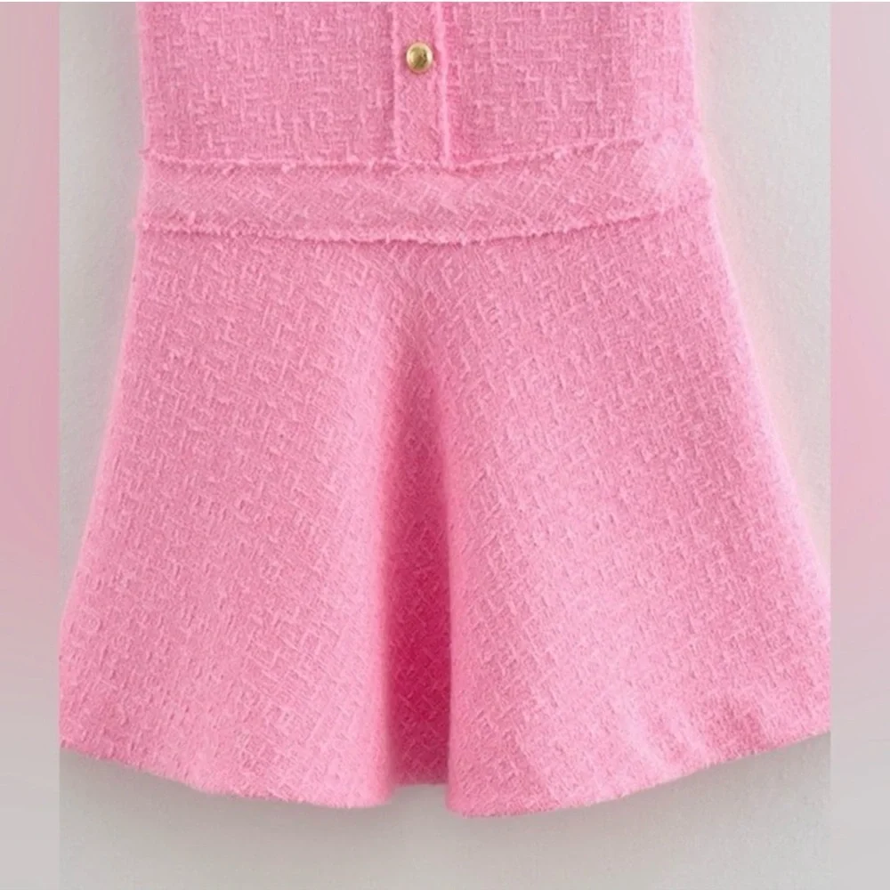 Charming Pink Mini Dress - Picture 3 of 4